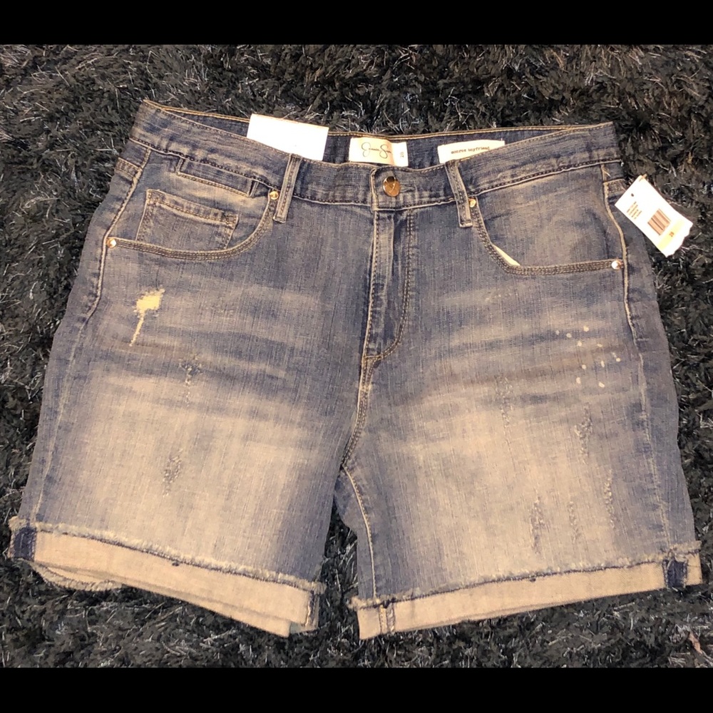 JESSICA SIMPSON Distressed Shorts